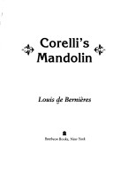 Book cover for Corelli's Mandolin