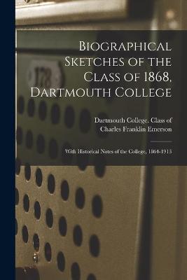 Cover of Biographical Sketches of the Class of 1868, Dartmouth College