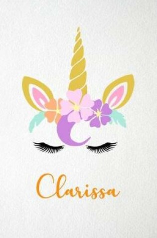 Cover of Clarissa A5 Lined Notebook 110 Pages