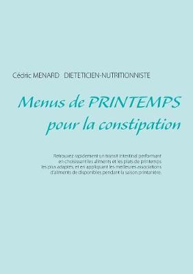 Book cover for Menus de printemps pour la constipation