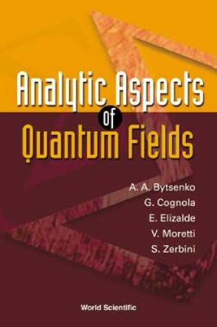 Cover of Analytic Aspects Of Quantum Fields