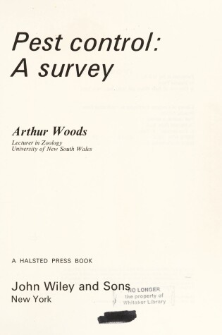 Cover of Pest Control - A Survey