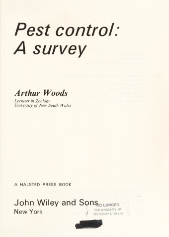 Book cover for Pest Control - A Survey