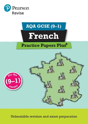 Book cover for Pearson REVISE AQA GCSE French: Practice Papers Plus - for 2025 exams