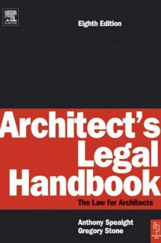 Cover of Architect's Legal Handbook