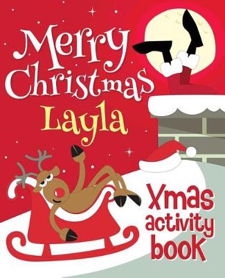 Book cover for Merry Christmas Layla - Xmas Activity Book