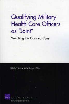 Book cover for Qualifying Military Health Care Officers as "Joint"
