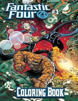 Book cover for Fantastic Four Coloring Book