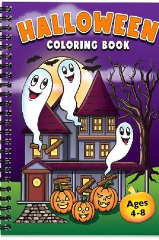 Cover of Halloween Coloring Book for Kids Ages 4-8