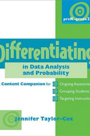 Cover of Differentiating in Data Analysis & Probability, Prek-Grade 2