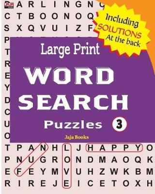 Book cover for Large Print WORD SEARCH Puzzles 3