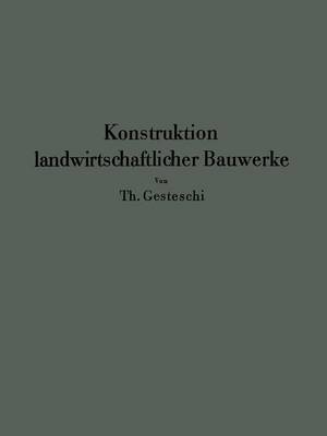 Book cover for Konstruktion Landwirtschaftlicher Bauwerke