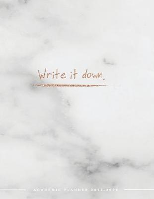 Cover of Write it Down Academic Planner 2019-2020