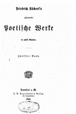 Book cover for Gesammelte poetische Werke