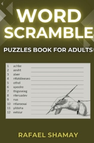 Cover of Word Scramble Puzzle Book for Adults