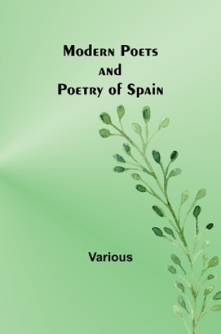 Cover of Modern Poets and Poetry of Spain