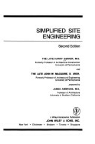 Cover of Simplified Site Engineering