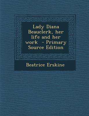 Book cover for Lady Diana Beauclerk, Her Life and Her Work