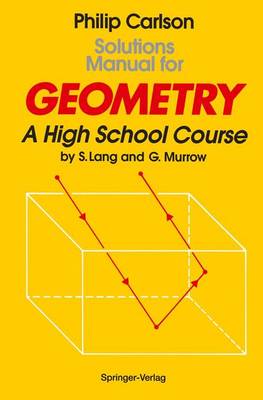 Book cover for Solutions Manual for Geometry