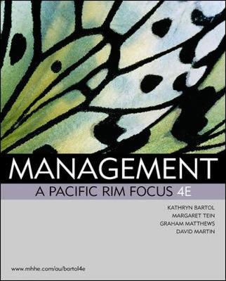 Book cover for Management: A Pacific Rim Focus