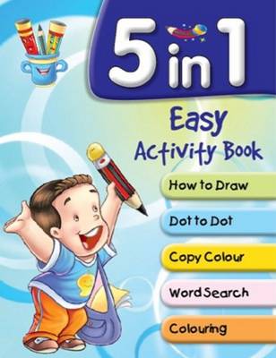 Book cover for 5 in 1 Easy Activity Book