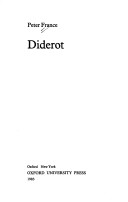 Book cover for Diderot