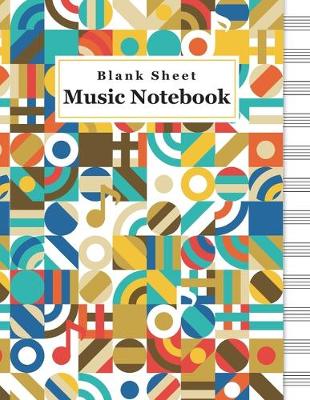 Book cover for Blank music sheet notebook