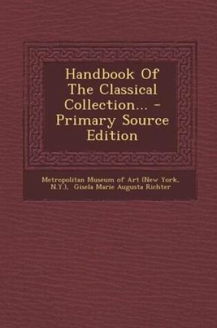 Cover of Handbook of the Classical Collection...