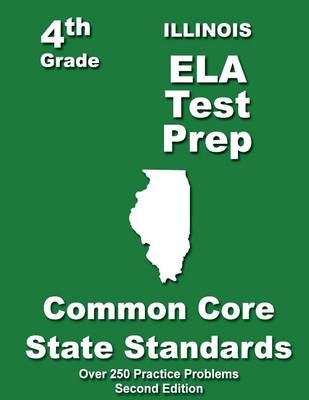 Book cover for Illinois 4th Grade ELA Test Prep