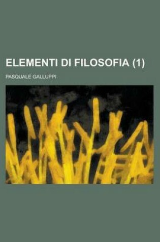 Cover of Elementi Di Filosofia (1)