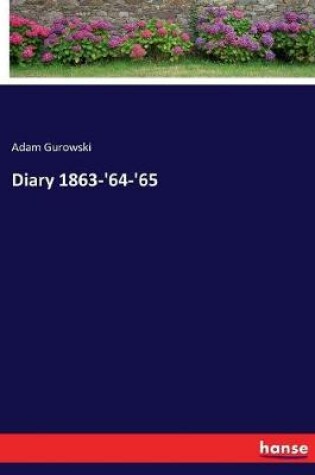 Cover of Diary 1863-'64-'65