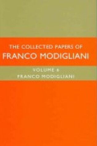 Cover of The Collected Papers of Franco Modigliani