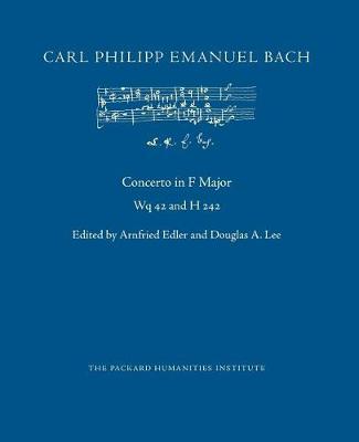 Book cover for Concerto in F Major, Wq 42 and H 242