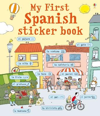 Book cover for My First Spanish Sticker Book