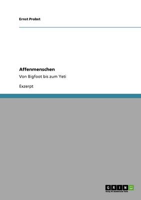 Book cover for Affenmenschen