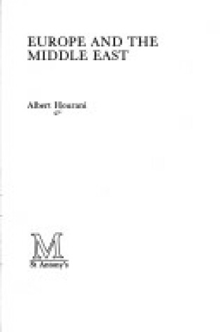 Cover of Europe and the Middle East