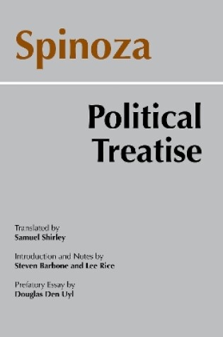 Cover of Spinoza: Political Treatise
