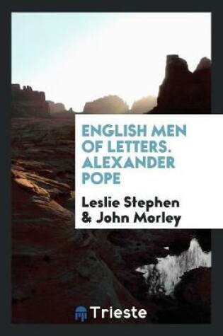 Cover of English Men of Letters. Alexander Pope