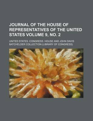 Book cover for Journal of the House of Representatives of the United States Volume 9, No. 2