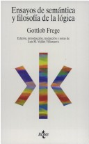 Book cover for Ensayos de Semantica y Filosofia de La Logic