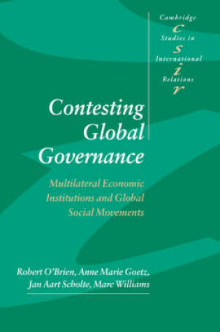 Cover of Contesting Global Governance