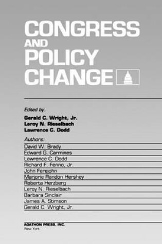 Cover of Congress and Policy Change