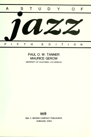 Cover of Study of Jazz