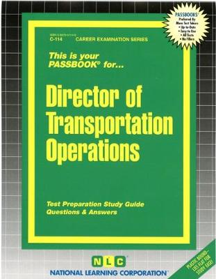 Book cover for Director of Transportation Operations