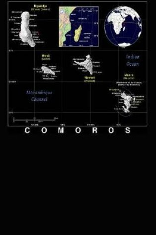 Cover of Modern Day Map of Comoros Islands Journal