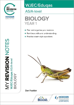 Book cover for My Revision Notes: WJEC/Eduqas AS/A-Level Year 1 Biology