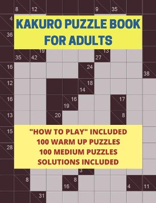 Book cover for Kakuro Puzzle Book for Adults