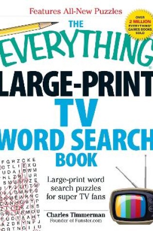 Cover of The Everything Large-Print TV Word Search Book