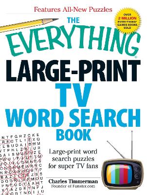 Cover of The Everything Large-Print TV Word Search Book