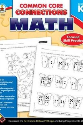 Cover of Grade K Common Core Connections Math